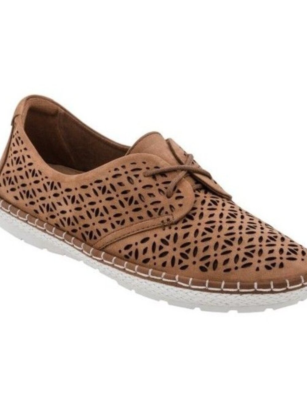 Earth Pax Lace Up Leather Shoes Perforated Oxford Comfort Walking Size‎ 6.5 B